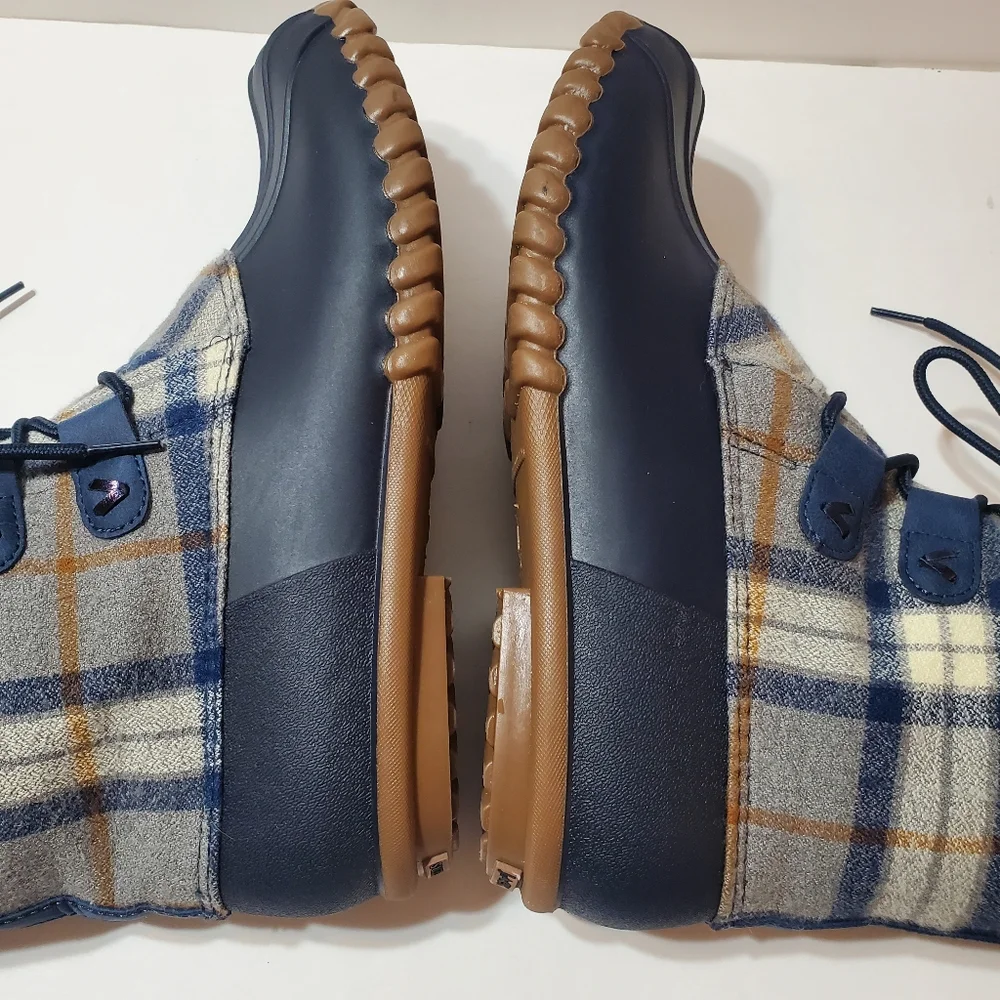 Jack Rogers Haley Plaid High Top Duck Boots Size 11 Tartan